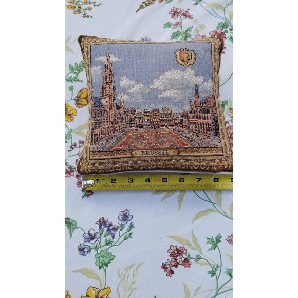 Vintage Gobelins art Brussel Pillow - Picture 10 of 10